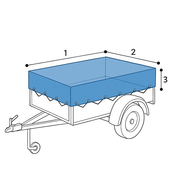 schema mesure bache remorque